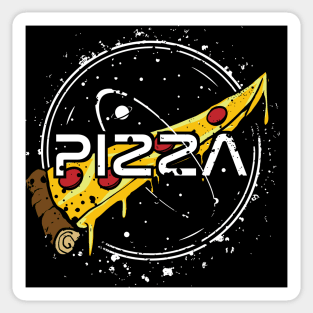 Funny Slice Of Pizza Nasa Parody Sticker